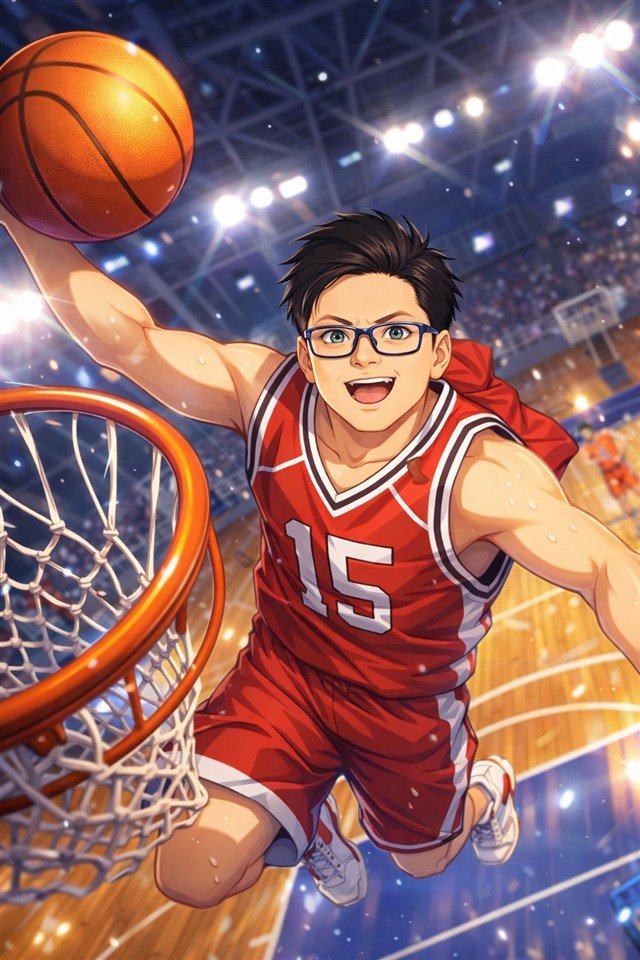 Basketball trading card artwork